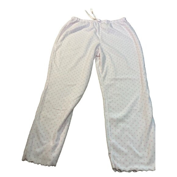 2 Pc Pajamas PJ Set Plus Size 1X Grannycore Pink Polka Dot Earth Angels - Picture 6 of 7